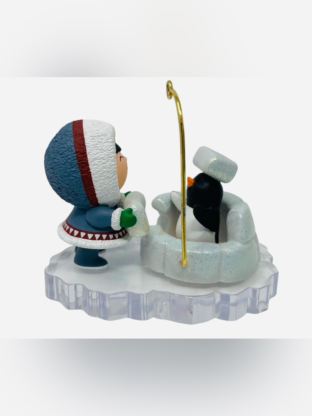 2002 Igloo Frosty Friends Blue and White Winter Figurine - Brand Hallmark